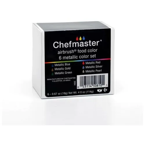 Chefmaster Airbrush Food Color 0.67 Ounce, Metallic Gold
